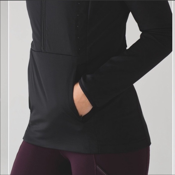 Lululemon Run For Cold Pullover Black 1/2 Zip Hooded Primaloft Hooded NWOT - Picture 7 of 11